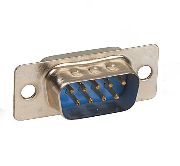 DB9M - CONECTOR D SUB MACHO RECTO A CABLE 9 POSICIONES - Insumos ...